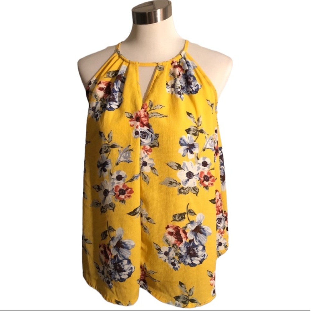 NWT Floral Sleeveless Top from Francesca’s, Sz XS